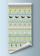 Papel de Parede Infantil - Cardigan Bichinhos